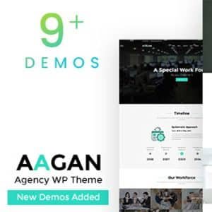 Aagan – Agency Startup WordPress Theme