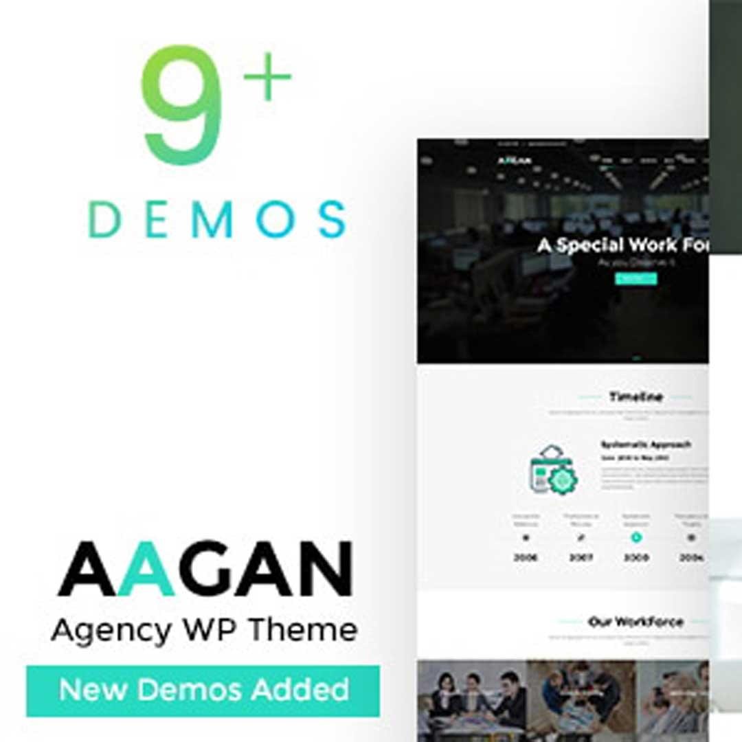 Aagan – Agency Startup WordPress Theme