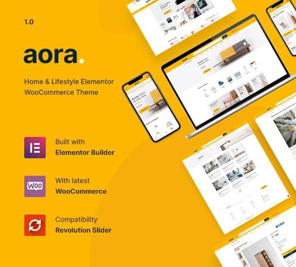 Aora – Home & Lifestyle Elementor WooCommerce Theme